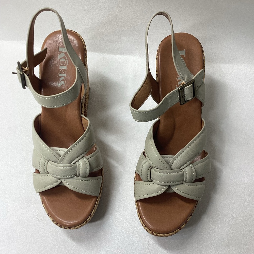 Korks Dee Wedge Platform Sandal Size 9 - Picture 2 of 12